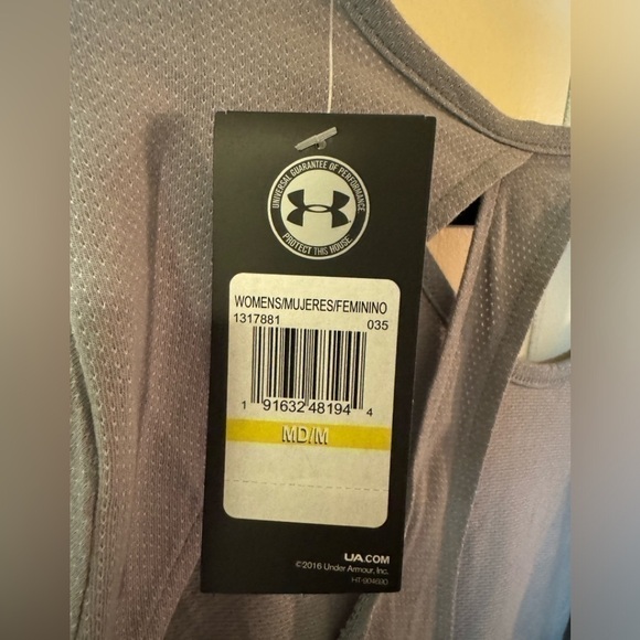 Under Armour Pindot Open Back Long Sleeve Shirt M - Picture 3 of 6